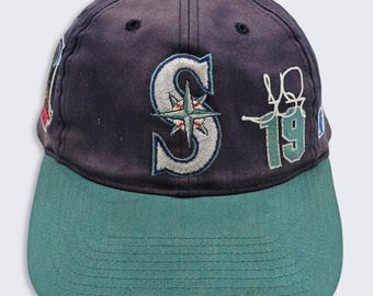 Seattle Mariners Vintage 90s Jay Buhner Twins Snapback Hat