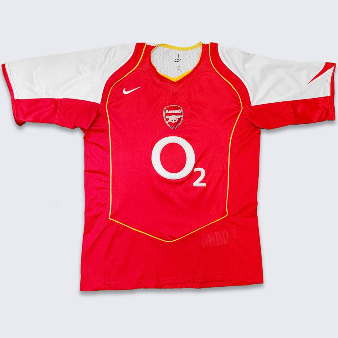 Arsenal Vintage Thierry Henry Nike Soccer Jersey - Sponsored by O2