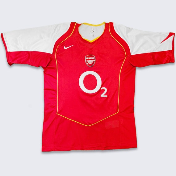 Arsenal Vintage Thierry Henry Nike Soccer Jersey - Sponsored by O2