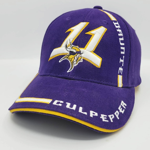 Minnesota Vikings Vintage Daunte Culpepper Strap Back Hat - Drew Pearson NFL Football Game Day Cap - One Size Fits All - FREE SHIPPING
