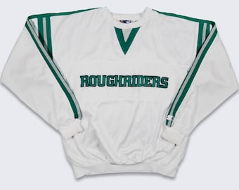Saskatchewan Roughriders Vintage 80s Starter Sweatshirt - Stitched Logos - CFL Football Pullover Sweater - Size XL - Free SHIPPING