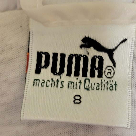 Puma Vintage 90s Purple Windbreaker Jacket - Purple and White