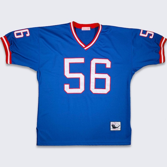 New York Giants Vintage Lawrence Taylor Mitchell & Ness Football Jersey - Stitched on Letters and Logos - Size Extra Large - FREE SHIPPING