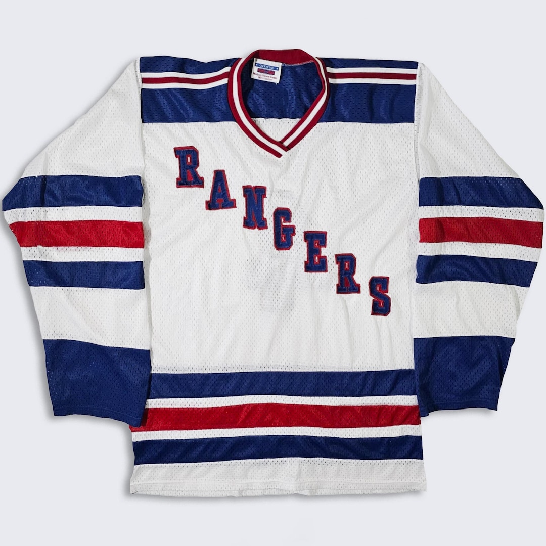 Maillot Vintage 1994 New York Rangers - Taille M, Coton, Marque Magic Johnson, Occasion Très Bon état