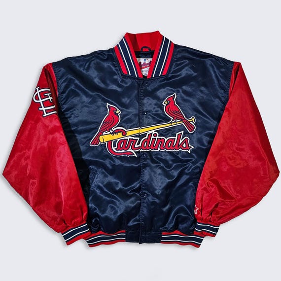 St Louis Cardinals Vintage 90s Starter Satin Bomber Jacket