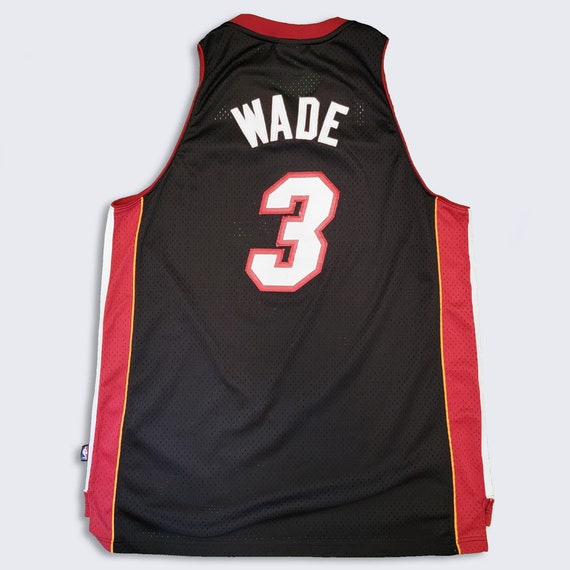 100% Authentic ~Dwayne Wade~ Adidas Miami Heat Jersey Men's Size: 40  Stitched