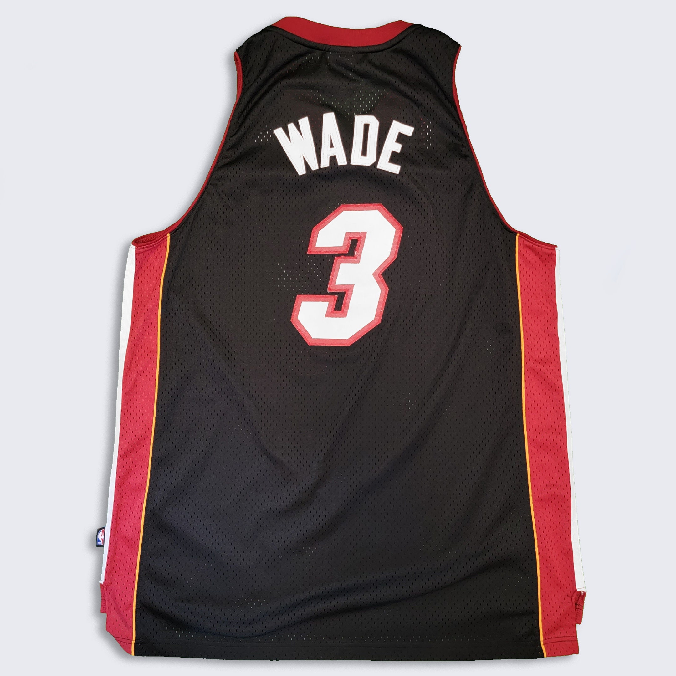 Adidas Dwayne Wade Miami Heat Swingman Jersey Black Mens Size 