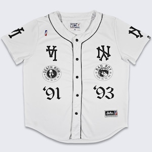 2Pac vs Notorious BIG Vintage Post Game Baseball Trikot - Death Row vs Bad Boy Cords - Tupac vs Biggie Shirt - Größe 3XL - KOSTENLOSER Versand