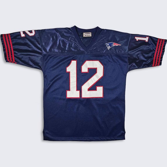 New England Patriots Vintage Y2K Tom Brady Jeff Hamilton Football Jersey - Players Of The Century Line - Men's Size : Large - FREE SHIPPING