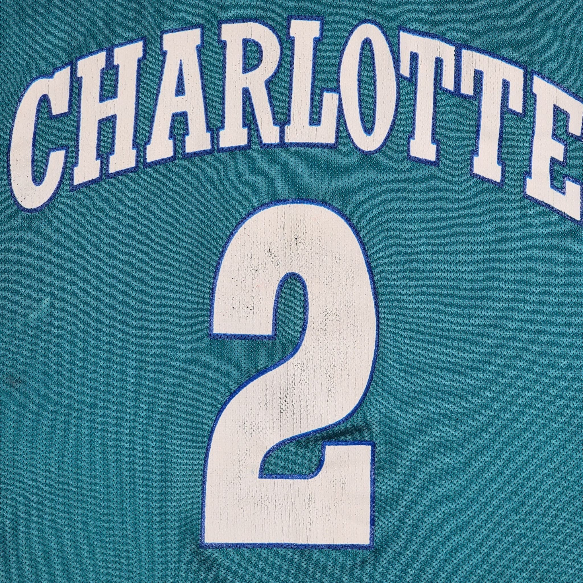 Vintage 90's NBA Charlotte Hornets Champion Reversible Blank Practice  Jersey L