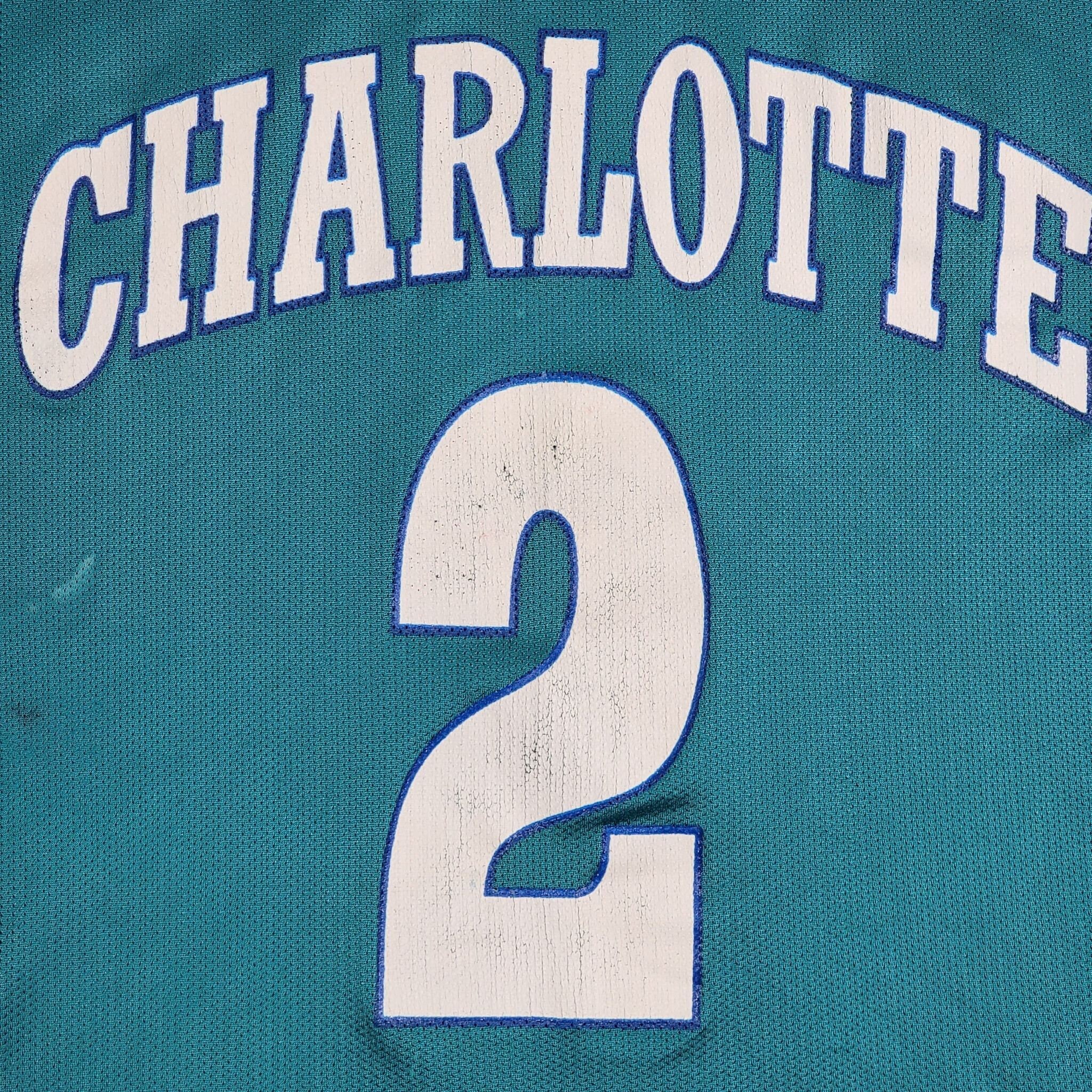 Vintage 90s Charlotte Hornets Larry Johnson NBA Basketball 