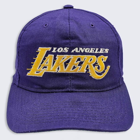 Los Angeles Lakers Vintage 90s Motion Starter Snapback Hat - Twill - NBA Official Licensed Product - One Size Fits All - FREE SHIPPING
