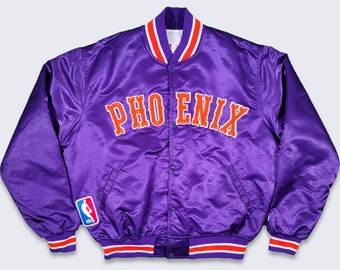 Phoenix Suns Vintage 80s Starter Satin Bomber Jacket - NBA