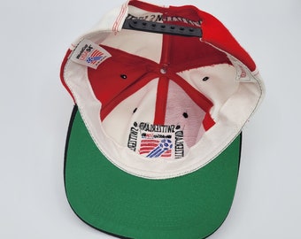 Switzerland Vintage 90s World Cup Soccer Snapback Hat - Nutmeg