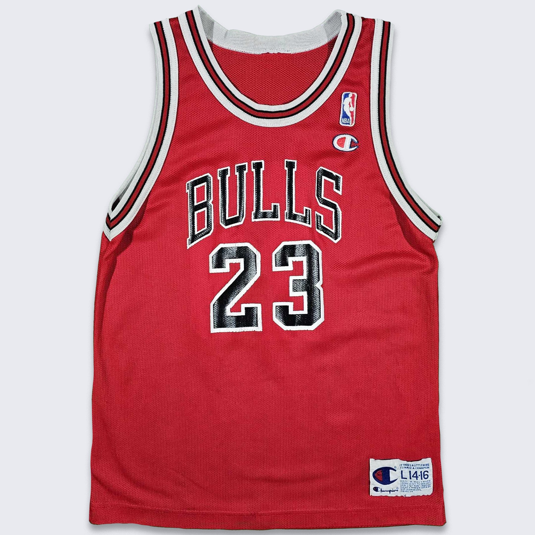 VTG Champion Chicago Bulls Michael Jordan #45 Away Jersey NBA Basketball  Men’s L