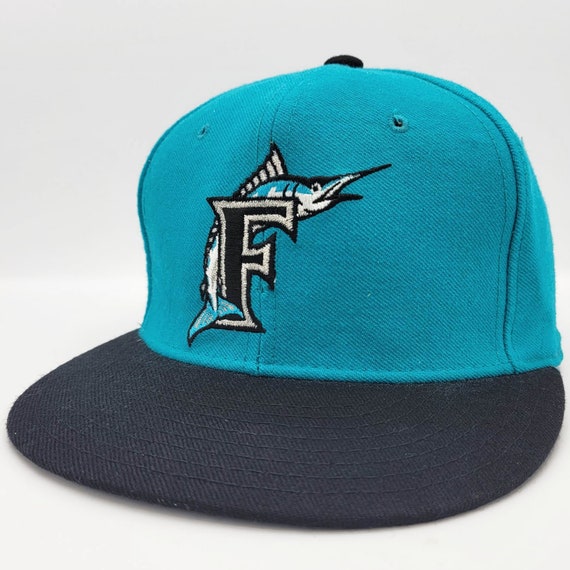 kam Hedendaags fluiten Buy Florida Marlins Vintage 90s New Era Fitted Baseball Hat 100% Online in  India - Etsy