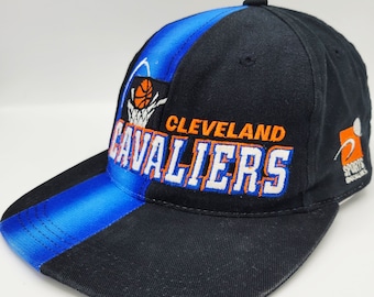 Cleveland Cavaliers Vintage 90s Sports Specialties Draft Snapback Hat - NBA Basketball 1997 Baseball Cap - One Size - Free Shipping