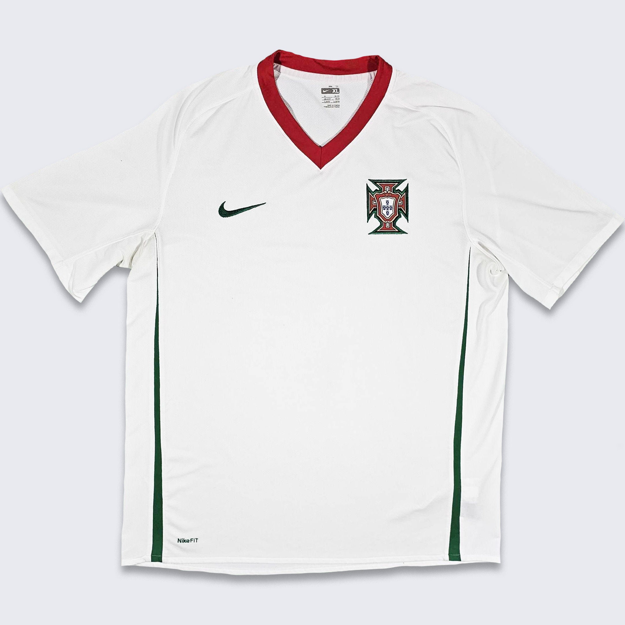 2008 Nike Portugal Soccer Jerseys White/Green Large Set Of 2
