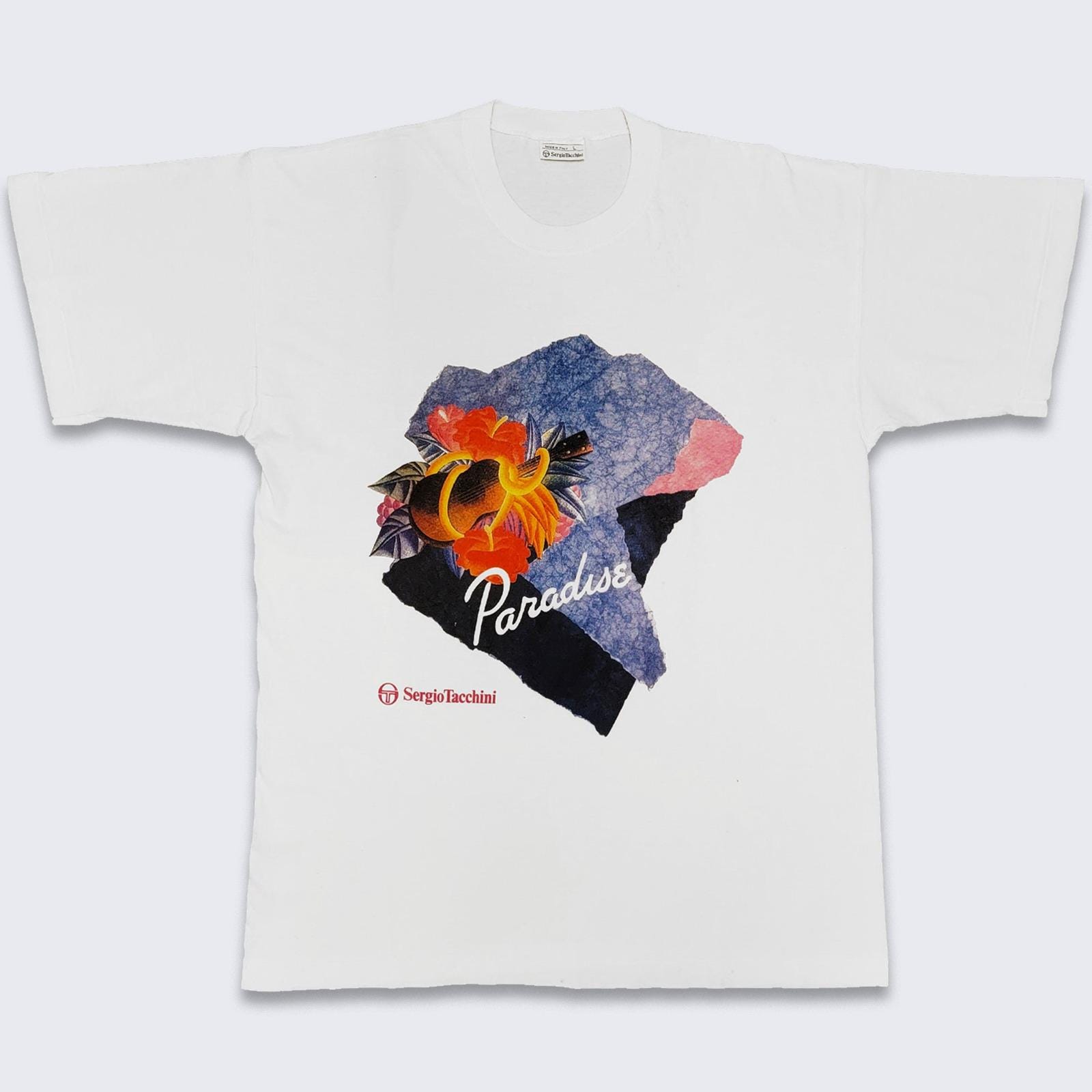 超希少　セルジオタッキーニ　テニスウエア Tシャツ 90'sヴィンテージ　ロゴ セルジオ・タッキーニ ヴィンテージ 90年代 パラダイス イタリア