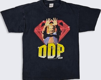 DDP Diamond Dallas Page Vintage 90s WCW Wrestling T-Shirt - Black Tee - Made in USA - 100% Cotton - Men's Size : Large ( L ) - Free Shipping