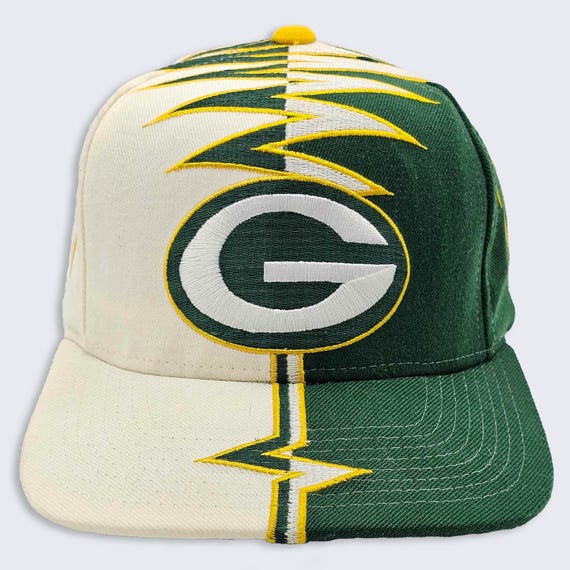 Green Bay Packers Vintage 90s Starter Shockwave Hat - NFL Pro Line Authentic - Stitched On Logos - One Size Fits All - Free SHIPPING