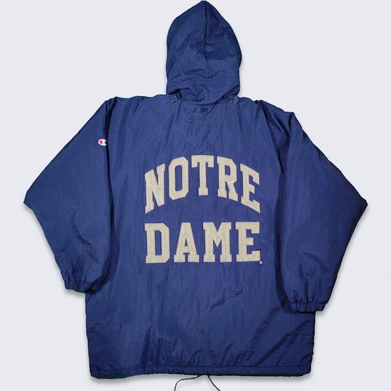 Notre Dame Football Jacket Men XL Vintage Champion Full Zip