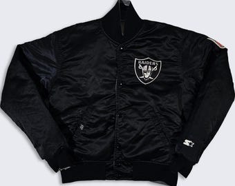 Los Angeles Raiders Vintage 80s Starter Reversible Satin Bomber