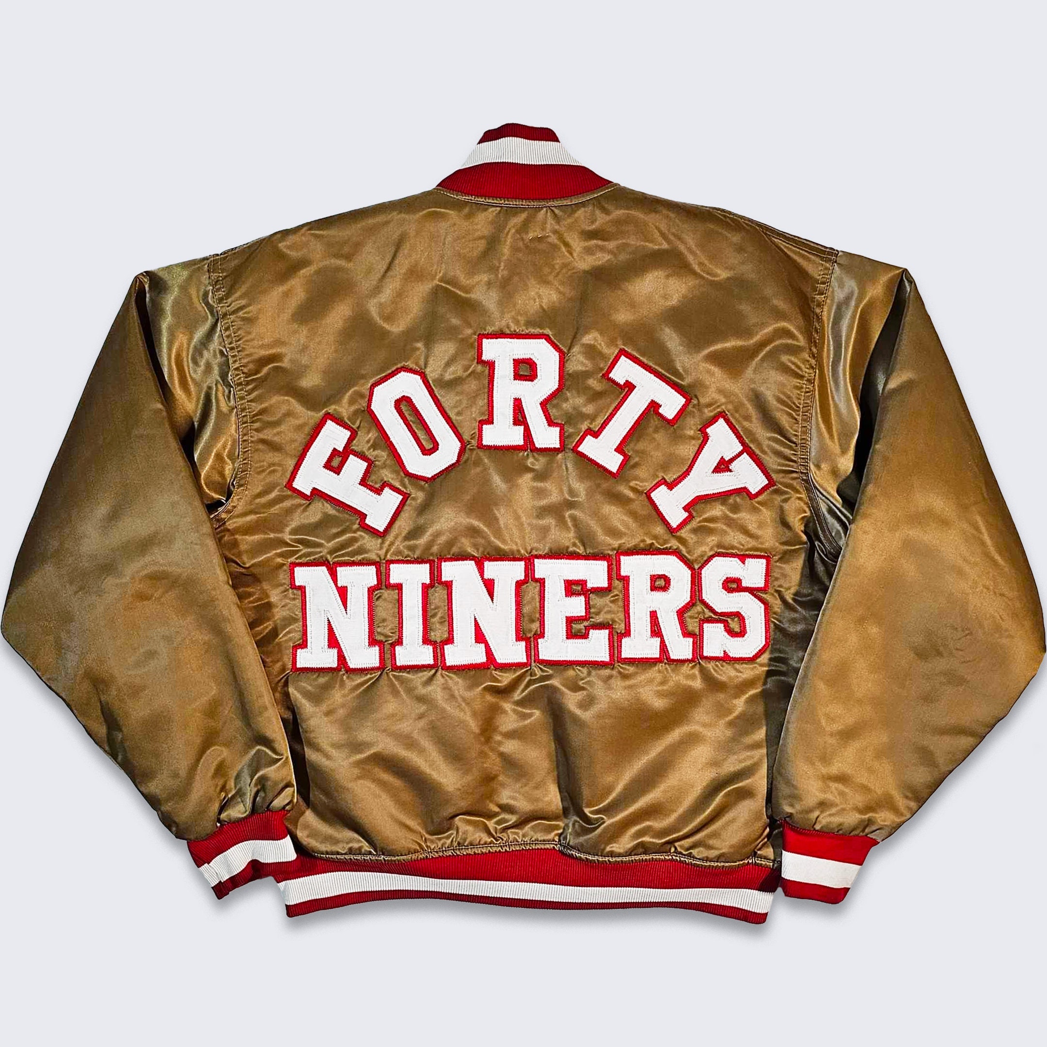 San Francisco 49ers Vintage 80s Felco Satin Bomber Jacket San Francisco 49ers Vintage 80s Felco Satin Bomber Jacket