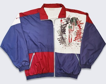Killtec Vintage 90s Windbreaker Track Jacket - Plum Purple Light Weight Coat - Zipper Closure - Size Men's Large - Free Shipping