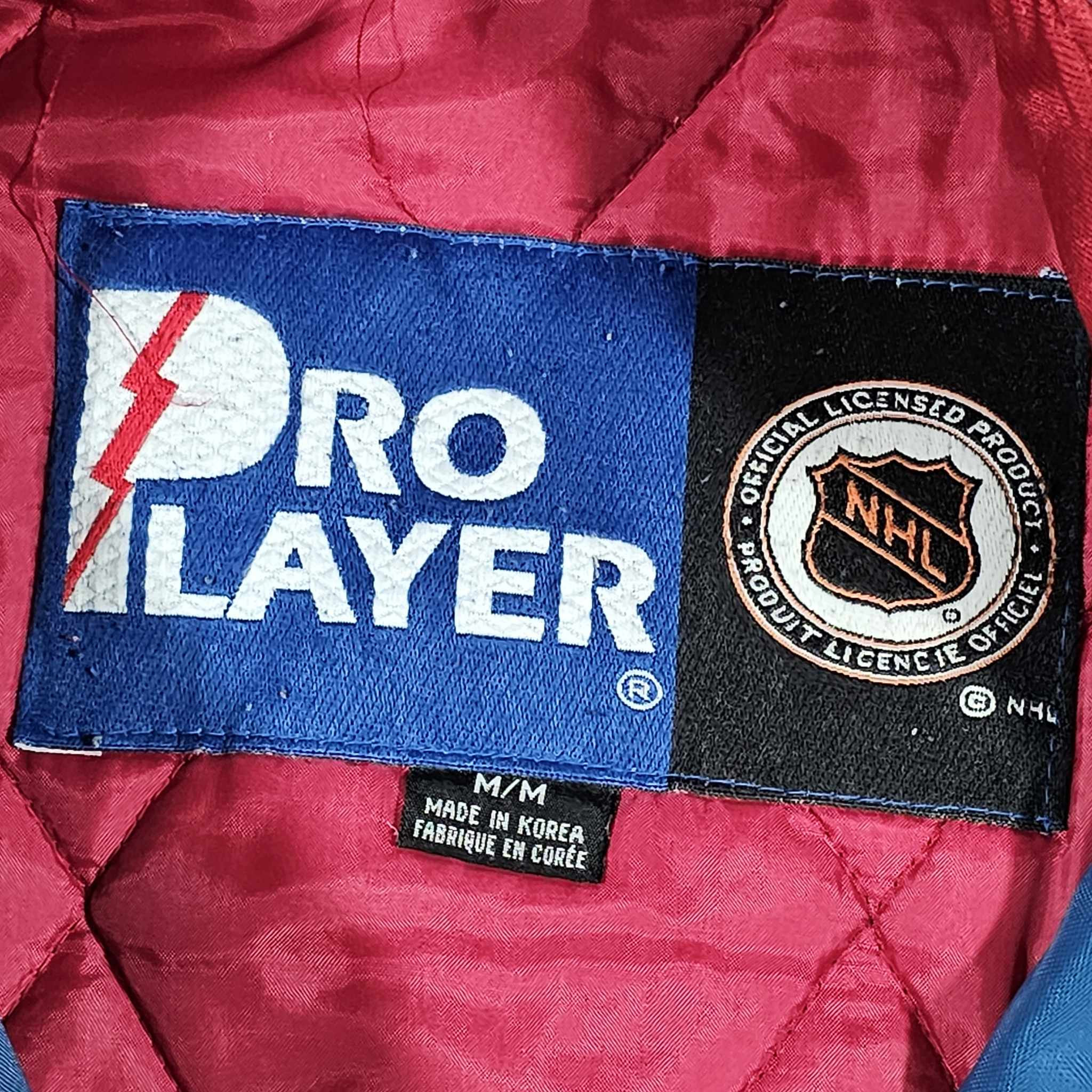 Vintage 90s Colorado Avalanche NHL Pro Player Embroidered Shirt Medium USA