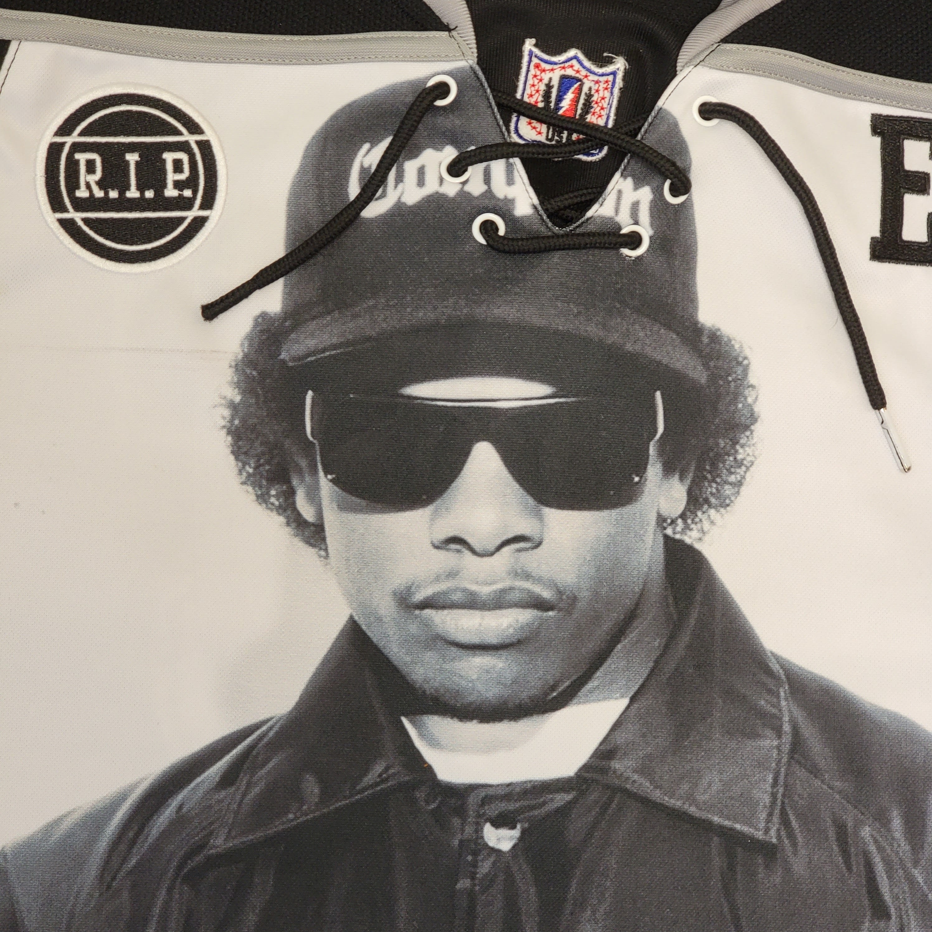 Eazy E Vintage Post Game Rap Hockey Jersey - Compton