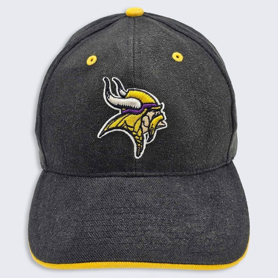 Minnesota Vikings Vintage Y2K Twins Adjustable Hat - Black Color Cap - NFL Licensed - Stitched On Logos - One Size Fits All - FREE SHIPPING