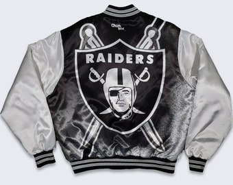 Vintage Oakland Raiders Fanimation Chalk Line Jacket Size Medium Los  Angeles NFL 