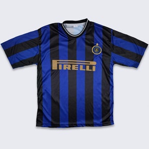 Inter Milan Vintage 90s Italy Soccer Jersey - Pirelli Sponsor