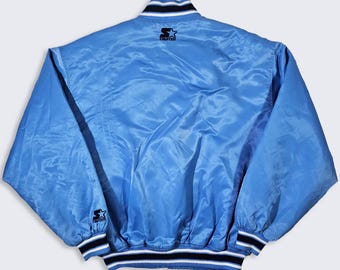 North Carolina Tar Heels Vintage 90s Starter Satin Bomber