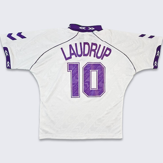 Real Madrid Vintage 90s Michael Laudrup Hummel Soccer Jersey