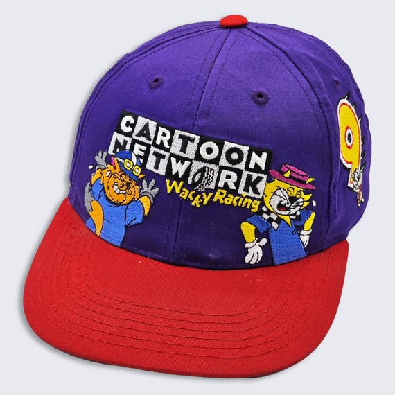 Cartoon Network Vintage 90s Wacky Racing Snapback Hat - One Size Fits Most - More Suitable for Smaller Adult Heads - FREE SHIPPING