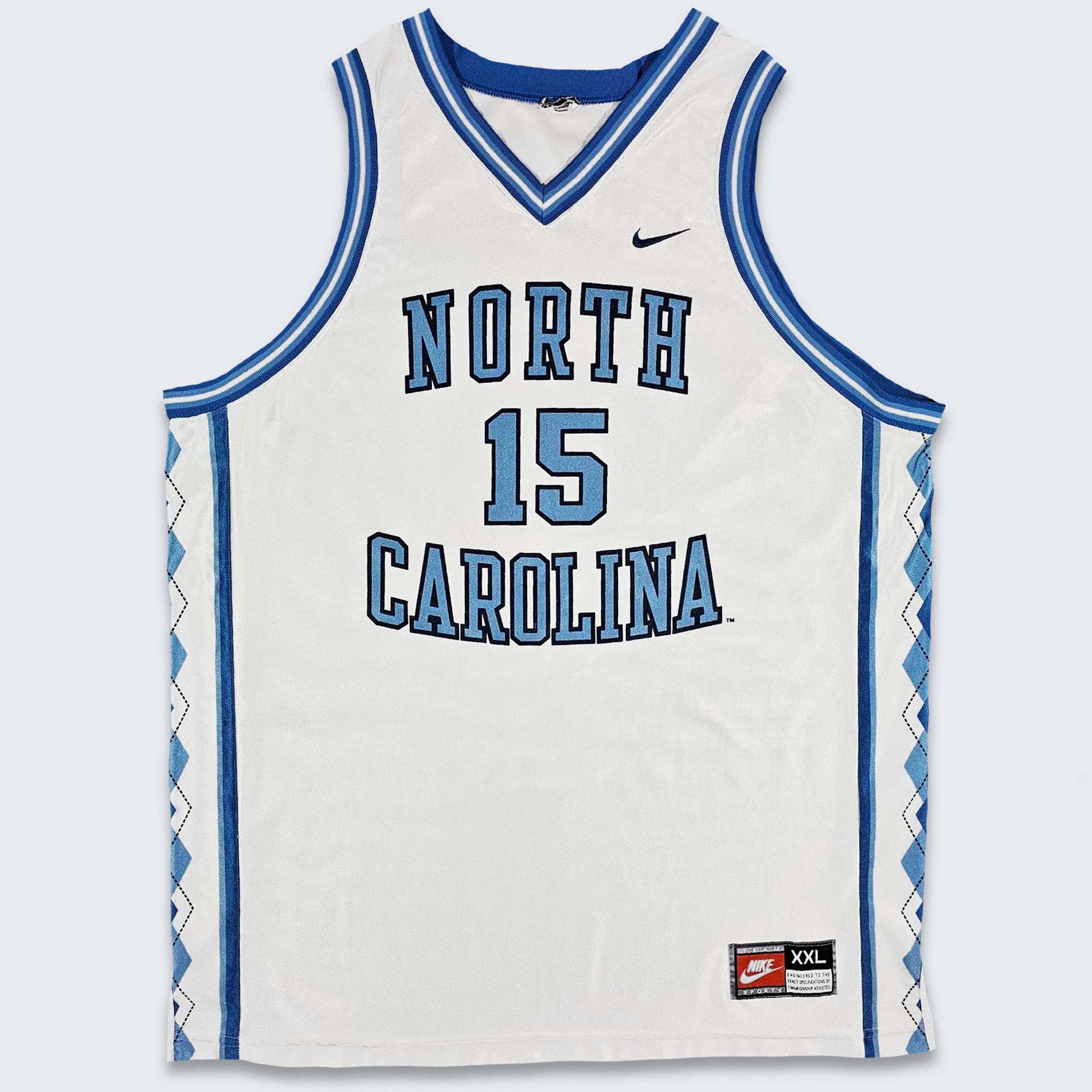North Carolina Tar Heels Jersey #15 Vince Carter NCAA Basketball Blue