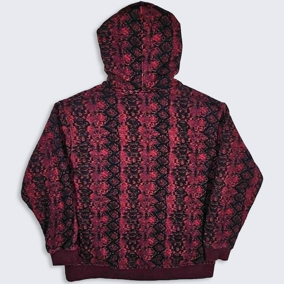 Adidas X Ivy Park Burgundy All Over Print Hoodie Sweatshirt - Etsy
