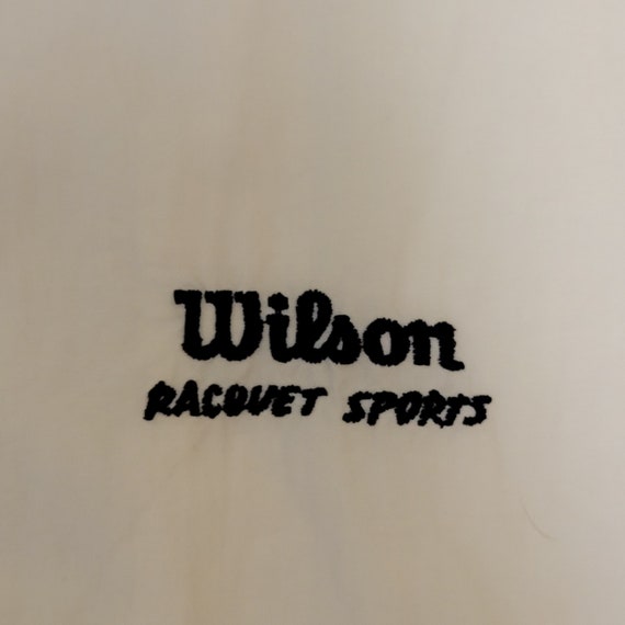 Wilson Vintage 90s Windbreaker Track Jacket - Whi… - image 4