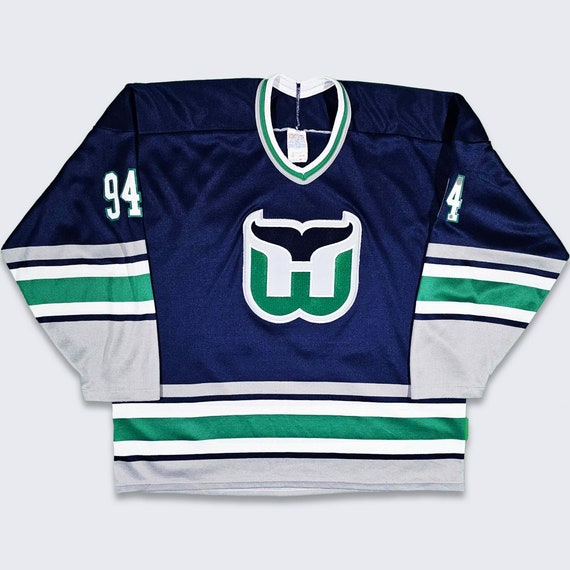 Top-selling item] Custom Hartford Whalers Full Printing Hockey Jersey