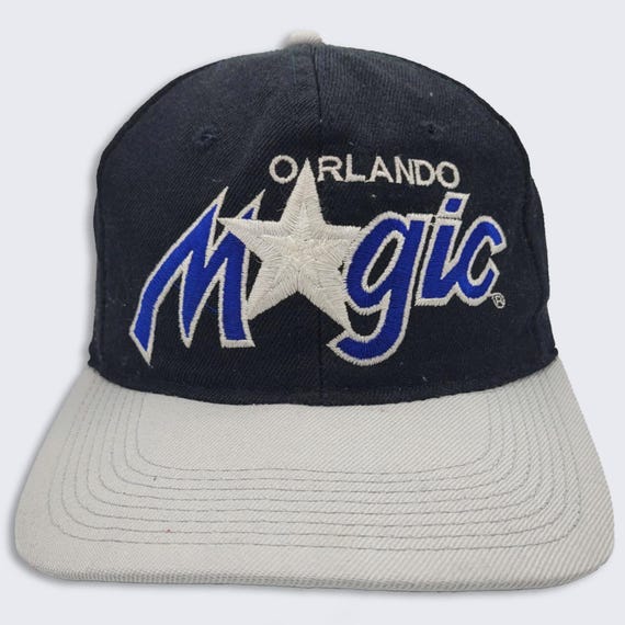 Orlando Magic Vintage 90s Sports Specialties Snapback Hat - NBA Officially Licensed - Black  & Gray Cap - One Size Fits All - Free SHIPPING