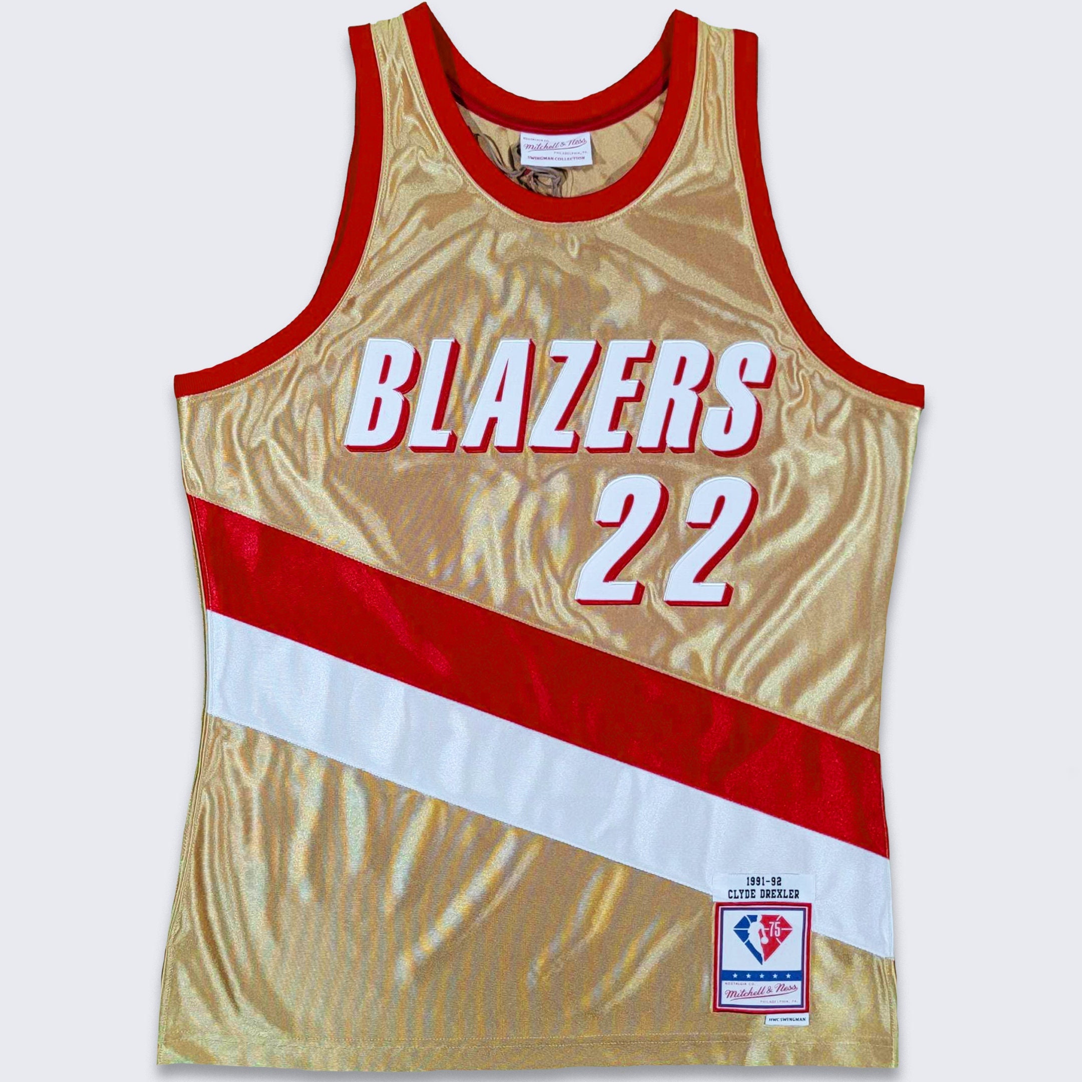 Mitchell & Ness Men's Houston Rockets Clyde Drexler #22 Swingman