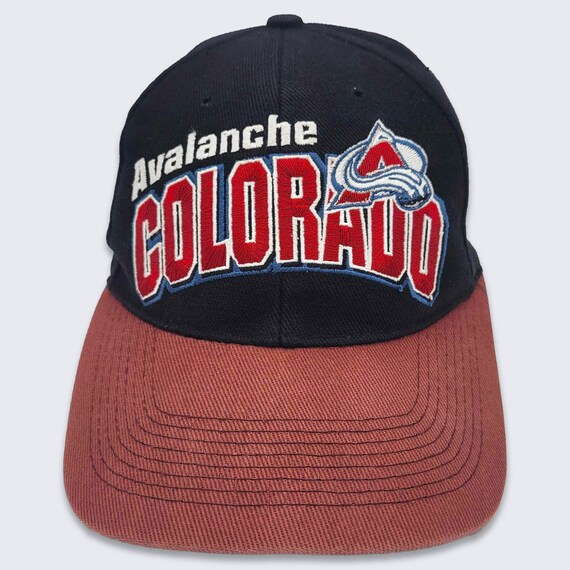 Mitchell & Ness Colorado Avalanche Vintage Sharktooth Snapback Hat, MITCHELL & NESS HATS, CAPS