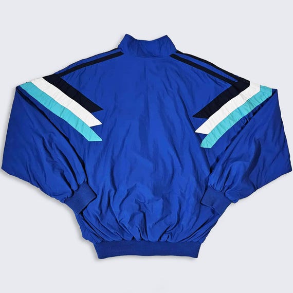 Adidas Originals Vintage 90s Soccer Track Jacket - Blue Color
