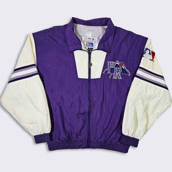 Portland Rockies Vintage 90s Pro Player Windbreaker Jacket - MiLB Baseball Lightweight Coat - Minor League - Size Men's : M - FREE SHIPPING