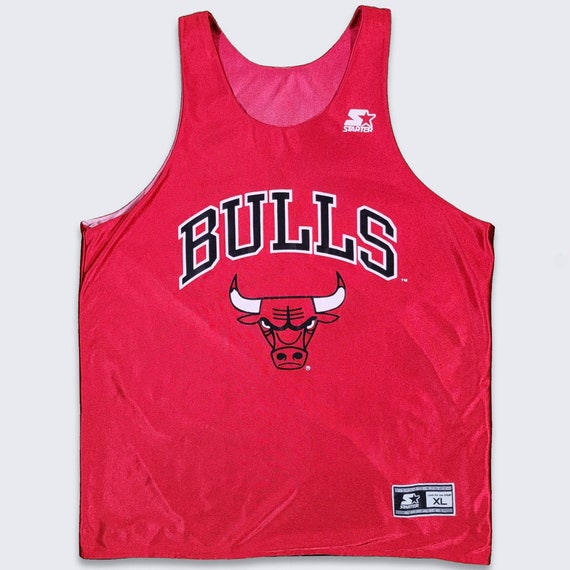 Chicago Bulls Vintage 90s Starter Reversible Basketball Jersey