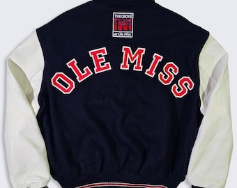Ole Miss Rebels Vintage 90s DeLong Varsity Jacket