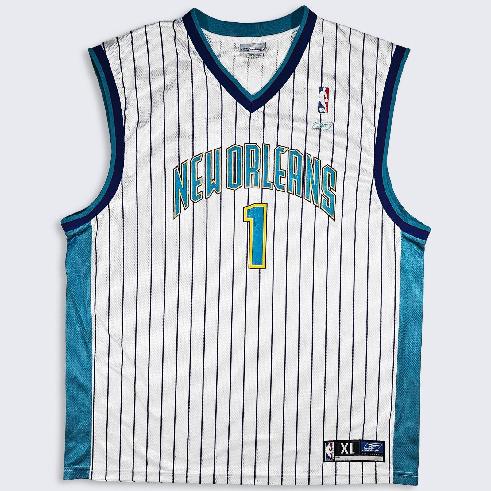 美品 NBA reebok ニューオリンズホーネッツ シューティングシャツ XL New Orleans Hornets - Etsy