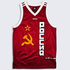  CCCP ソ連代表 ユニフォーム シャツ ソ連 ヴィンテージ CCCP 共産主義ロシア アディダス バスケットボール